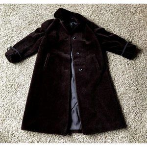 Vintage LUXURY Natural LAMA Fur COAT Lamahaar Mode 100% Suri-Lama De Luxe Black